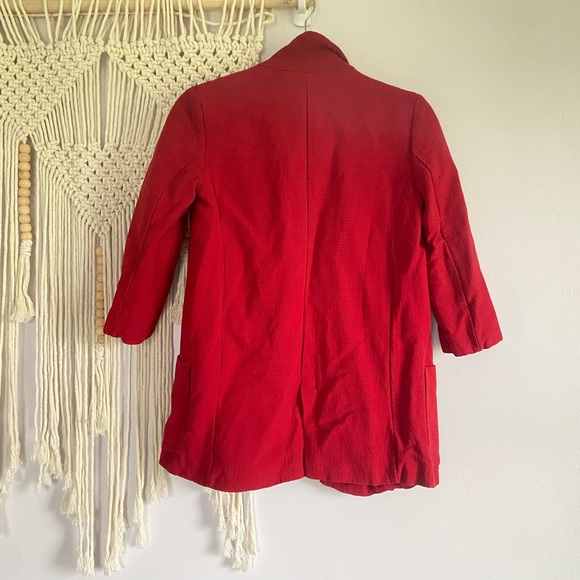 ZARA - Red corduroy blazer - Picture 6 of 9